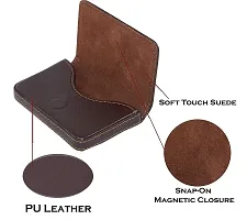 Designer Brown Artificial Leather Card Holder For Men-thumb4