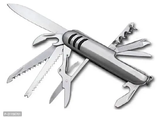 Useful Multipurpose 11 in 1 Stainless Steel Swiss Pocket Knife