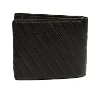 Designer Black Artificial Leather Two Fold Wallet For Men-thumb3