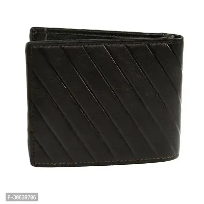 Designer Black Artificial Leather Two Fold Wallet For Men-thumb4