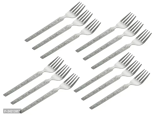 Set Of 12 Dinner Forks Cutlery Stainless Steel-thumb2