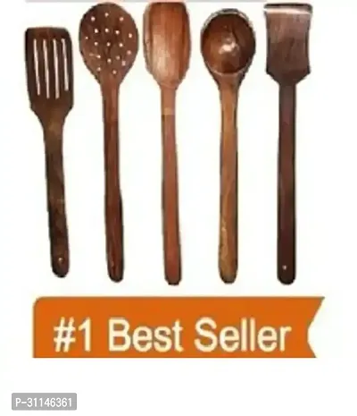 Durable Wooden Cooking Spoon Pack Of 5-thumb0