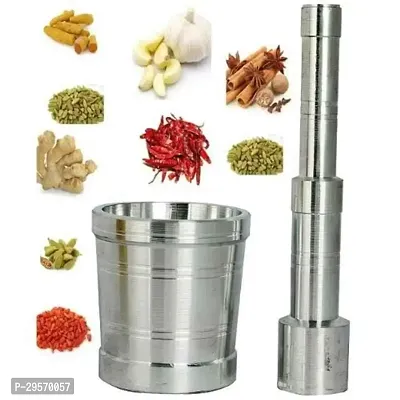 Classic Aluminium Mortar And Pestle Set Kitchen