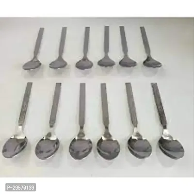 Classic Stainless Steel Spoons Set Of 12-thumb0