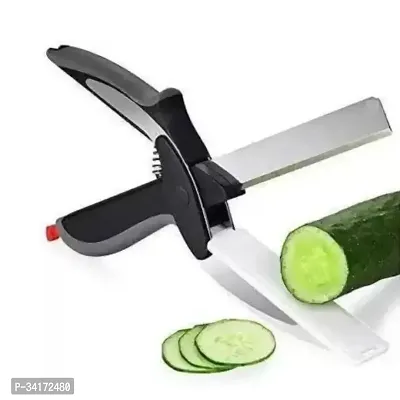 2 in 1 Food Chopper Slicer Vegetable Scissor-thumb0