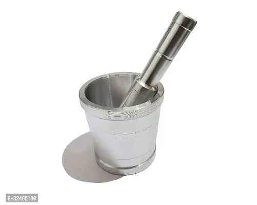 Metal Okhli Musalkichen Masher Mortar And Pestle-thumb0