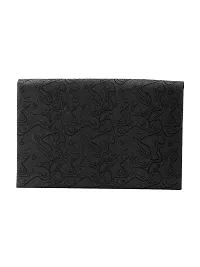 Designer Black Artificial Leather Textured Card Holder For Men-thumb3