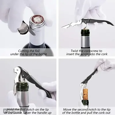 Professional Corkscrew Wine Opener With Foil Cutter-thumb4