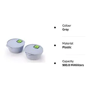 Durable Grey Micro Dynasty Food Storage Containers Pack Of 2-thumb1