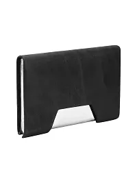 Designer Black Artificial Leather Card Holder For Men-thumb2