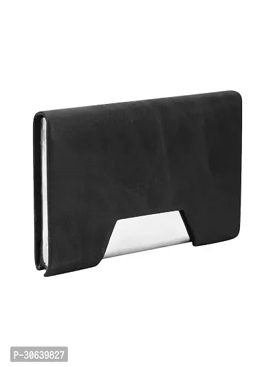 Designer Black Artificial Leather Card Holder For Men-thumb3