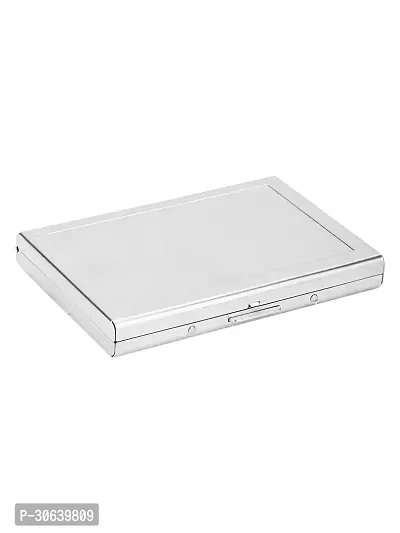 Designer Silver Artificial Leather Card Holder For Men-thumb2