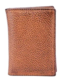 Designer Tan Artificial Leather Textured Card Holder For Men-thumb3