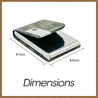 Designer Silver Metal Card Holder For Men-thumb2