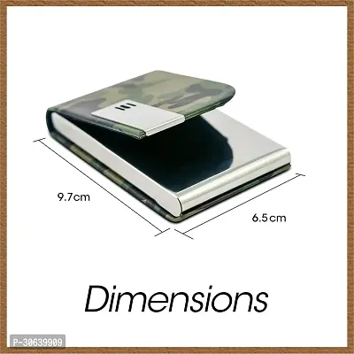 Designer Silver Metal Card Holder For Men-thumb3