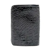 Designer Black Artificial Leather Card Holder For Men-thumb3