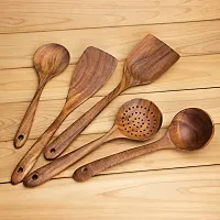 Classic 5 Piece Wooden Spoons For Cooking Wood Cooking Utensils-thumb2