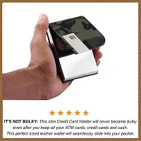 Designer Silver Metal Card Holder For Men-thumb1