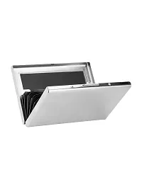 Designer Silver Artificial Leather Card Holder For Men-thumb4