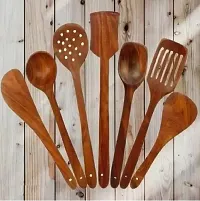 Stylish Wood Spatulas For Kitchen Pack Of 7-thumb3