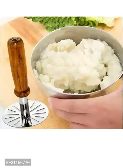 Useful Stainless Steel Potato Vegetable Potato Baby Food Pav Bhaji Masher-thumb2