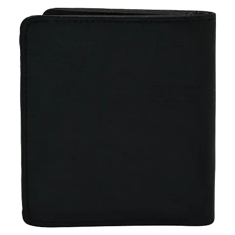 Designer Artificial Leather Solid Two Fold Wallet For Men