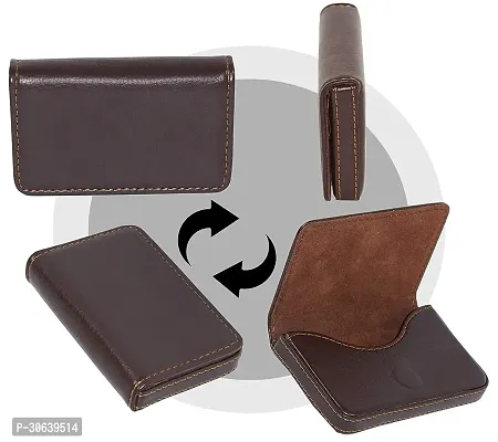 Designer Brown Leather Card Holder For Men-thumb4