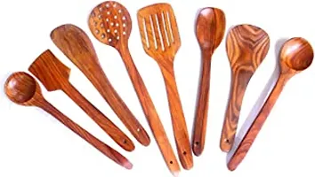 Beautiful Wooden Spatula Set Of 8-thumb1