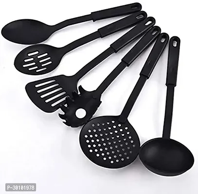 Classic 6 Pieces Set Nylon Nonstick Spoon Spatula Turner Scoop Kitchen-thumb0