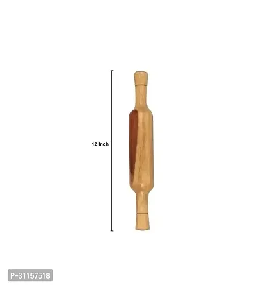 Wooden Belan Chapati Making Pin Rolling Pin Handicrafts Heavy High Quality Believe In Quality Royal Babul Wooden Rolling Pin-thumb3