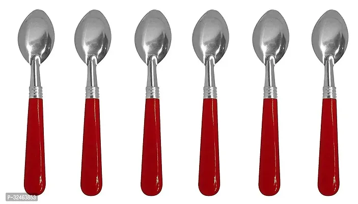 Stylish Stainless Steel Cooking Spoons For Kitchen Pack Of 6-thumb0