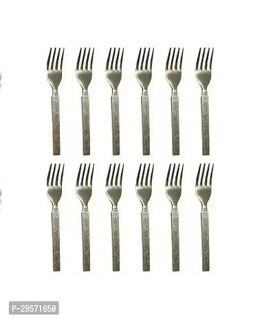 Durable Stainless Steel Forks Combo Of 12-thumb0