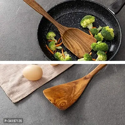 Trendy Wooden Non Stick Cooking Spoons Pack Of 5-thumb2