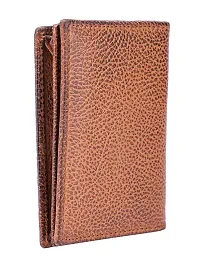 Designer Tan Artificial Leather Textured Card Holder For Men-thumb2