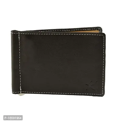 Designer Brown Artificial Leather Solid Two Fold Wallet For Men-thumb0