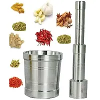 Durable Aluminium Mortar and Pestle Set For Kitchen-thumb2