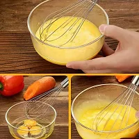 Useful Steel Hand Blender Steel Hand Blender Mixer Froth Whisker Latte Maker for Milk Coffee Egg Beater- 4 Pieces-thumb2