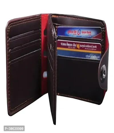 Designer Brown Artificial Leather Two Fold Wallet With Belt For Men Pack Of 2-thumb3