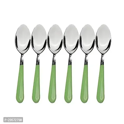 Classic 6 Pcs Half Steel Half Plastic Spoons-thumb0