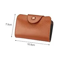 Designer Brown Rexine Card Holder For Men-thumb3