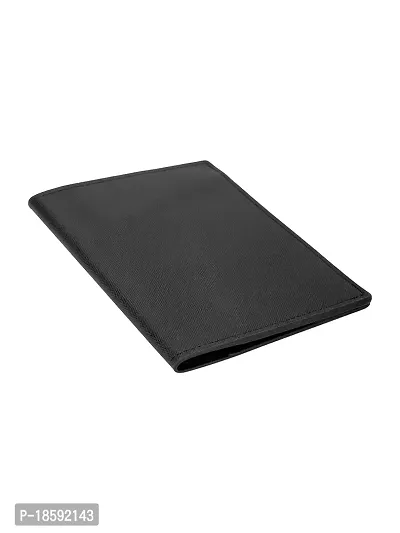 Designer Black Artificial Leather Textured Card Holder For Men-thumb3