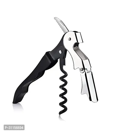 Useful Double Hinged Bartender Multifunction Bottle Corkscrew Opener-thumb0