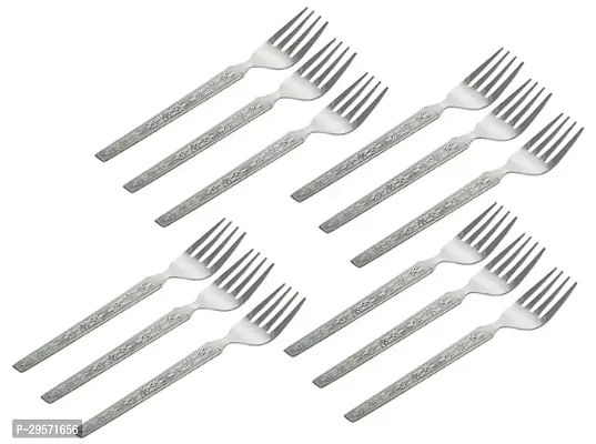 Durable Stainless Steel Forks Combo Of 12