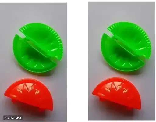 Useful Plastic Dumpling Gunjiya Mould- 2 Pieces-thumb0