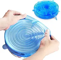 Useful Microwave Safe  Reusable Silicone Stretch Lids Flexible Covers-thumb1