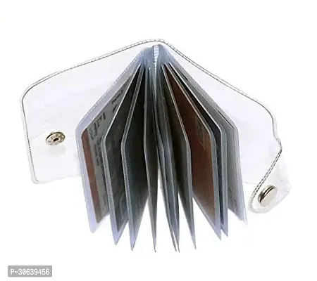 Designer White PU Card Holder For Men-thumb0