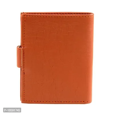 Designer Tan Artificial Leather Solid Card Holder For Men-thumb2