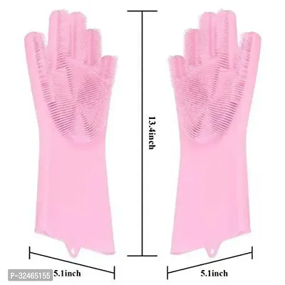 Gloves Magic Silicone Dish Washing Gloves-thumb2