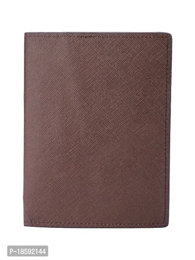 Designer Brown Artificial Leather Textured Card Holder For Men-thumb2