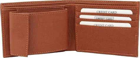 Designer Brown Leather Two Fold Wallet For Men-thumb2